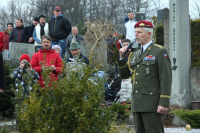 U hrobu gen. Jana Kratochvíla promluvili farář Petr Kubant a arm. gen. Petr Pavel
