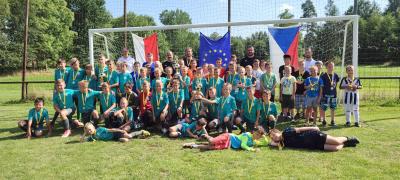 Fotbalové utkání Červený Kostelec - Zabkowice